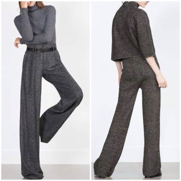 wide leg trousers zara